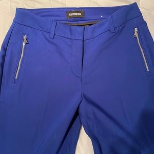 Size 6 express blue publicist pants - like new